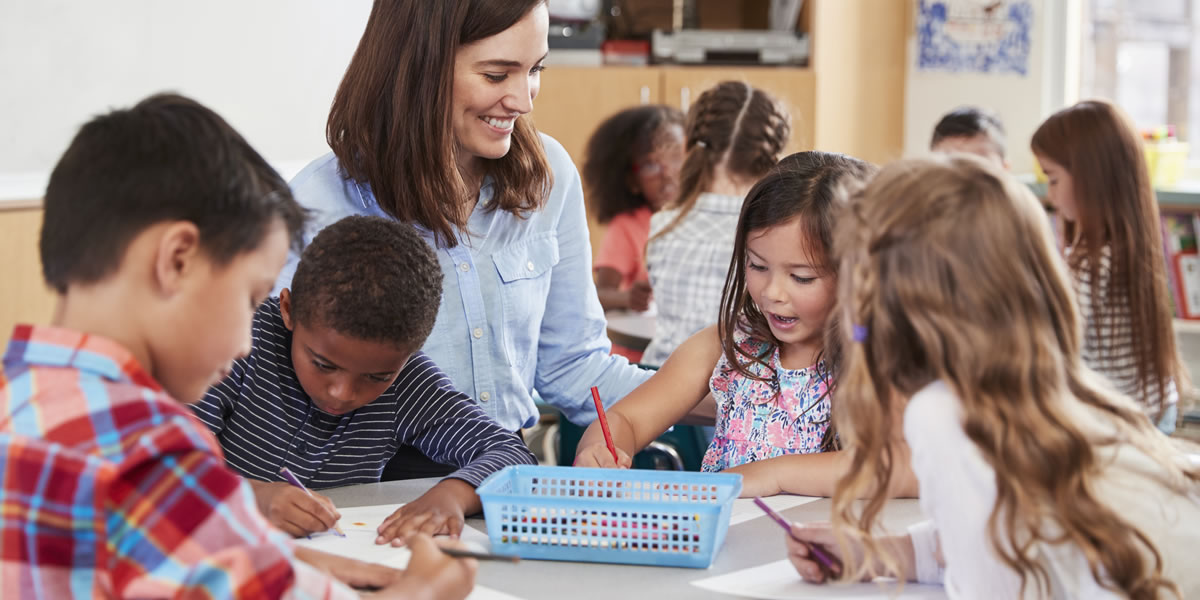 School Class with teacher